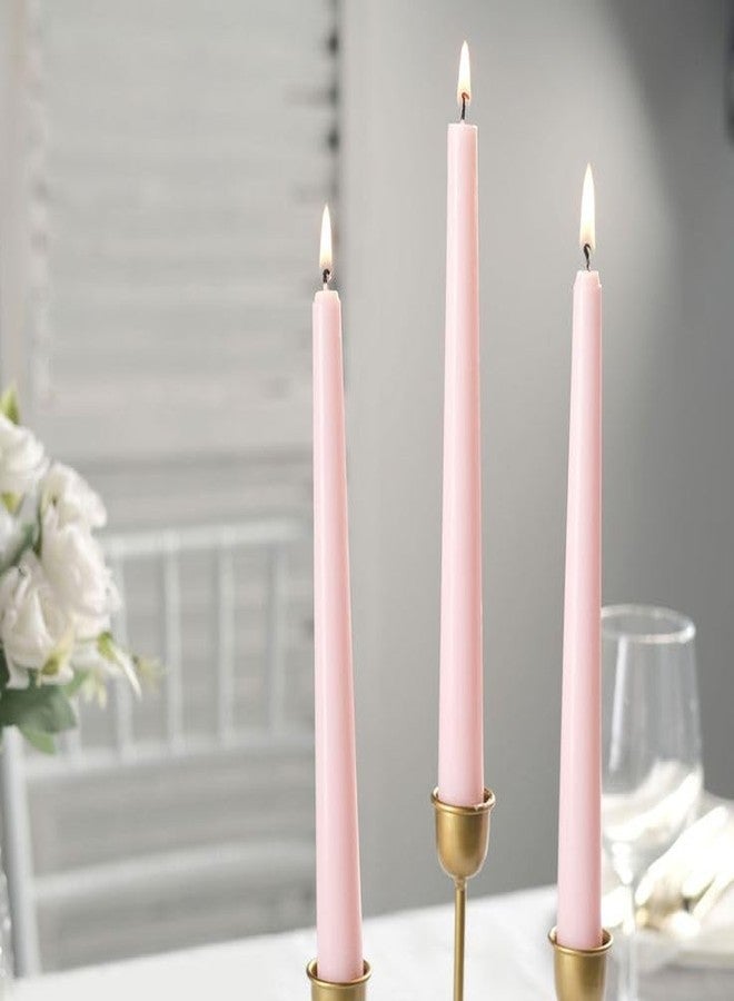 LUCES Paraffin Wax Peach Tall Taper Stick Candles Pillar Smokeless Dripless Scented for Party Home Dinner Table Decor Set of 8 Burn Time 8 Hour - Image 2